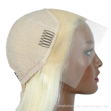 HD Lace Frontal Wig Peruvian Brazilian RemHair  4x4 Closure Wigs For Black Women 613#Straight 13X4 Lace Front Human Hair Wigs